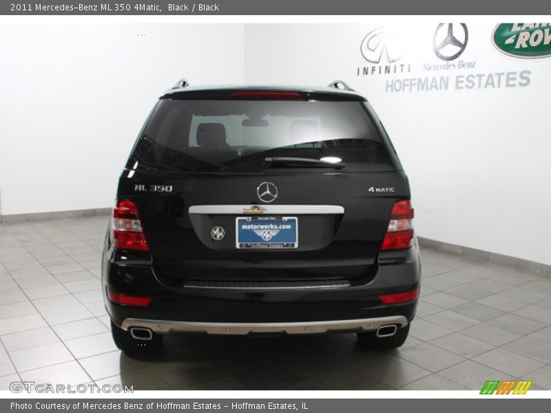 Black / Black 2011 Mercedes-Benz ML 350 4Matic