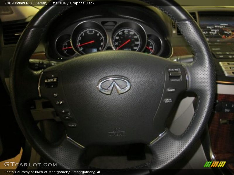 Slate Blue / Graphite Black 2009 Infiniti M 35 Sedan