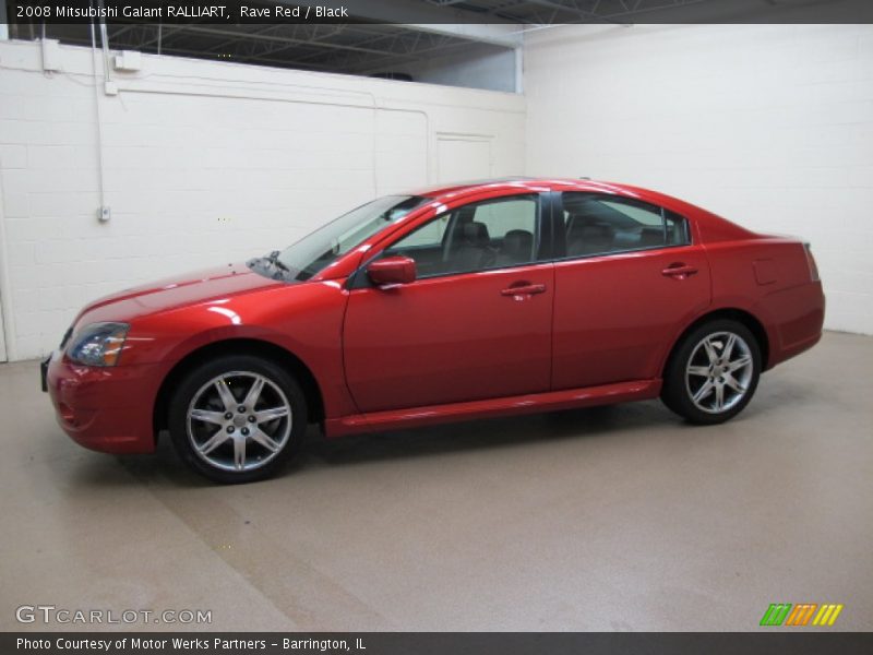 Rave Red / Black 2008 Mitsubishi Galant RALLIART