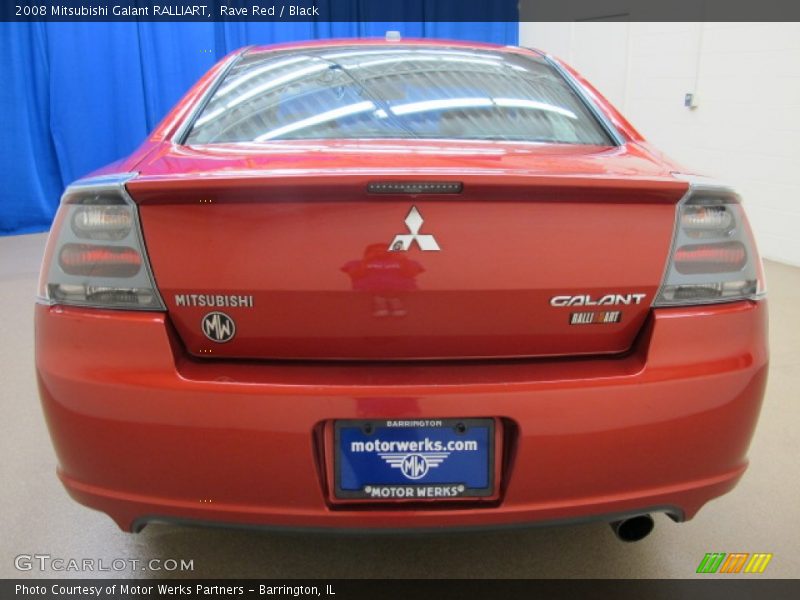 Rave Red / Black 2008 Mitsubishi Galant RALLIART