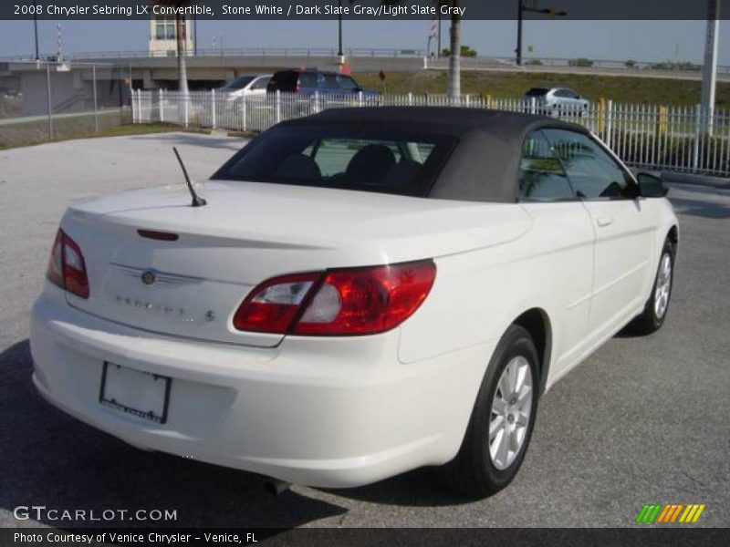 Stone White / Dark Slate Gray/Light Slate Gray 2008 Chrysler Sebring LX Convertible