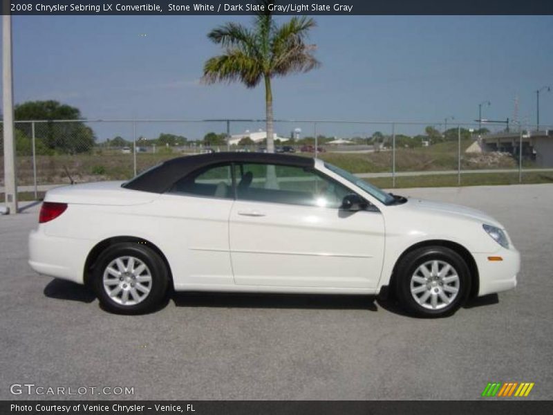 Stone White / Dark Slate Gray/Light Slate Gray 2008 Chrysler Sebring LX Convertible