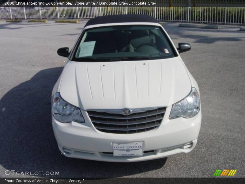 Stone White / Dark Slate Gray/Light Slate Gray 2008 Chrysler Sebring LX Convertible