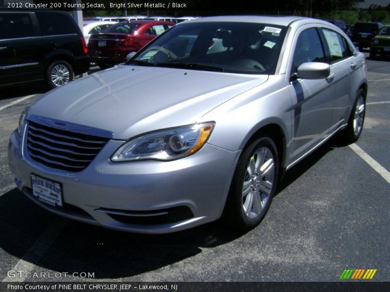 Bright Silver Metallic / Black 2012 Chrysler 200 Touring Sedan