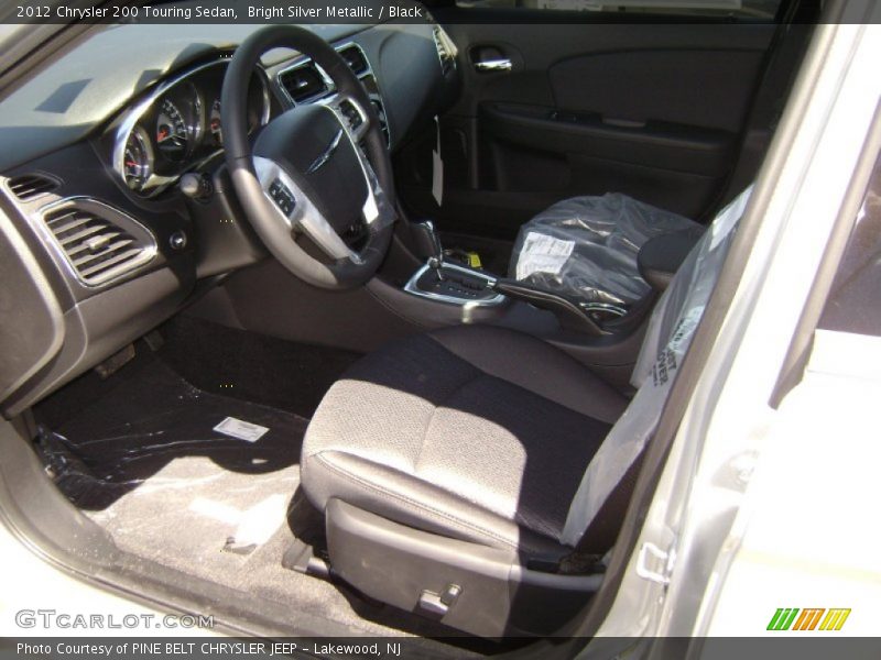 Bright Silver Metallic / Black 2012 Chrysler 200 Touring Sedan