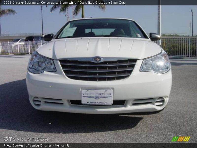 Stone White / Dark Slate Gray/Light Slate Gray 2008 Chrysler Sebring LX Convertible