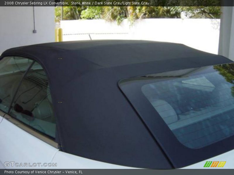Stone White / Dark Slate Gray/Light Slate Gray 2008 Chrysler Sebring LX Convertible
