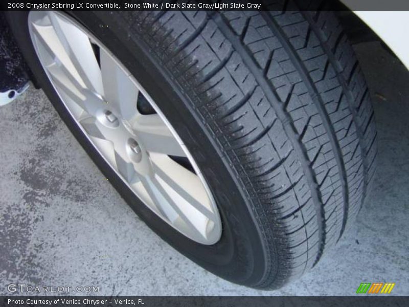 Stone White / Dark Slate Gray/Light Slate Gray 2008 Chrysler Sebring LX Convertible