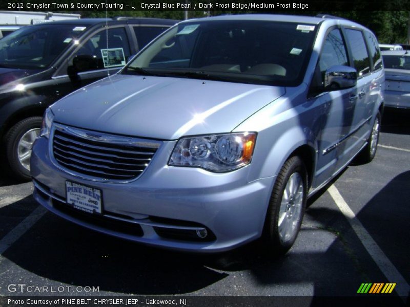 Crystal Blue Pearl / Dark Frost Beige/Medium Frost Beige 2012 Chrysler Town & Country Touring - L