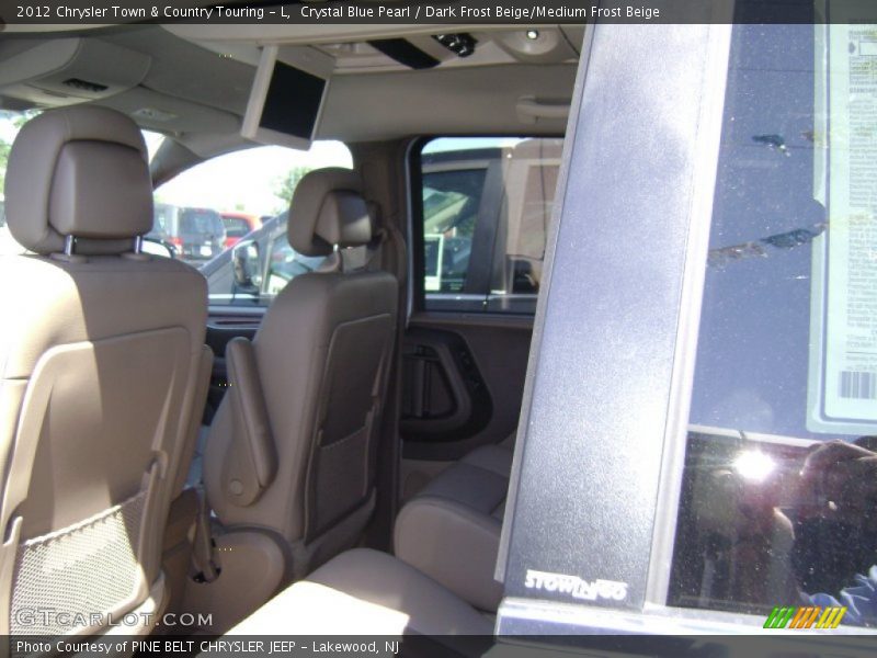 Crystal Blue Pearl / Dark Frost Beige/Medium Frost Beige 2012 Chrysler Town & Country Touring - L