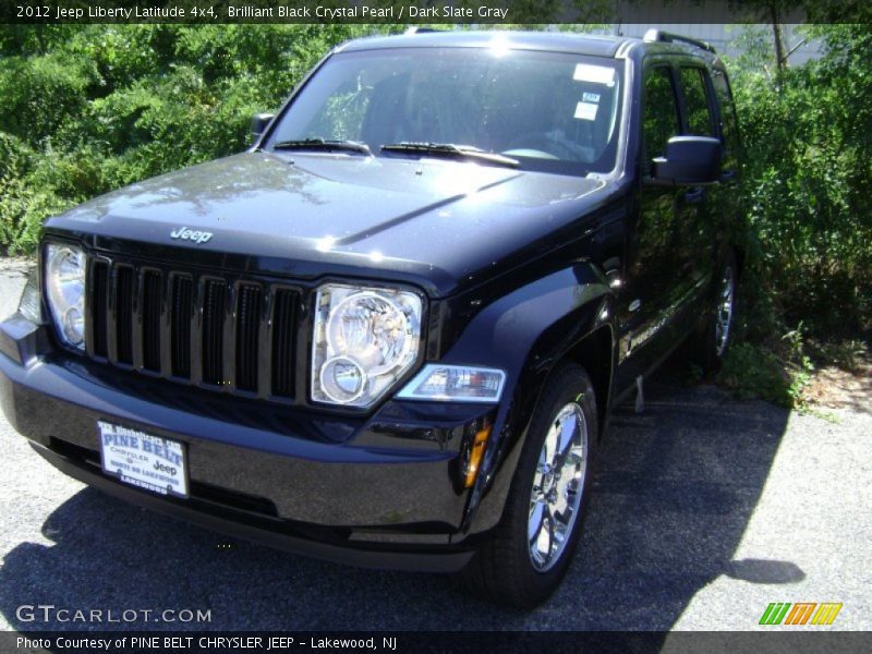Brilliant Black Crystal Pearl / Dark Slate Gray 2012 Jeep Liberty Latitude 4x4