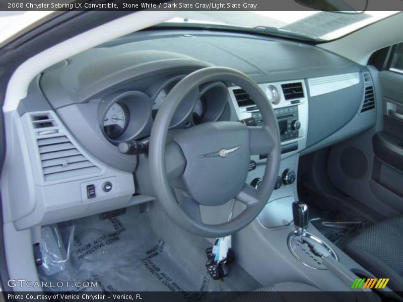Stone White / Dark Slate Gray/Light Slate Gray 2008 Chrysler Sebring LX Convertible