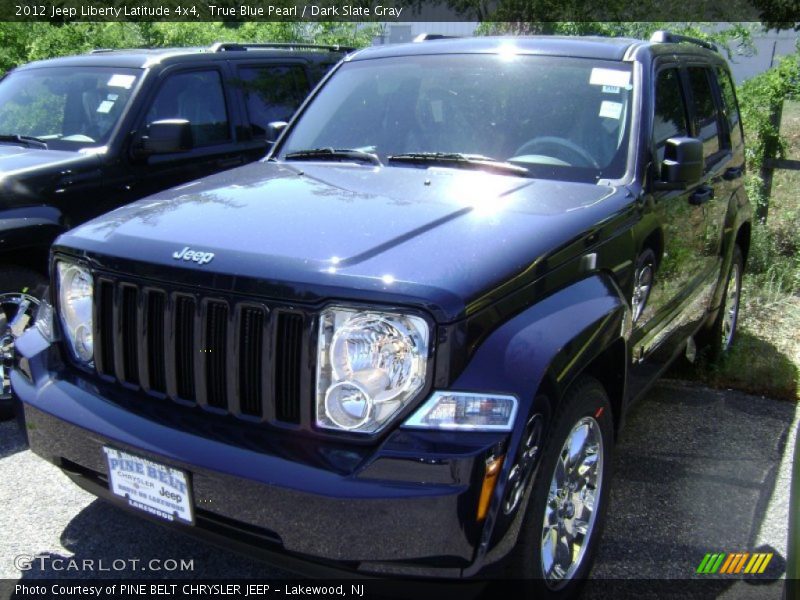 True Blue Pearl / Dark Slate Gray 2012 Jeep Liberty Latitude 4x4