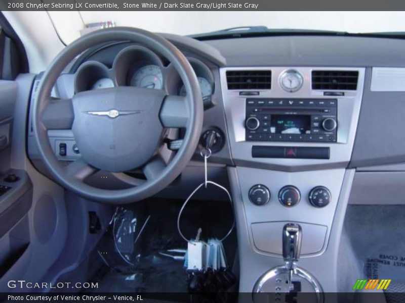 Stone White / Dark Slate Gray/Light Slate Gray 2008 Chrysler Sebring LX Convertible