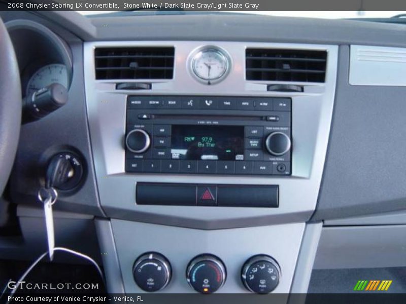 Stone White / Dark Slate Gray/Light Slate Gray 2008 Chrysler Sebring LX Convertible