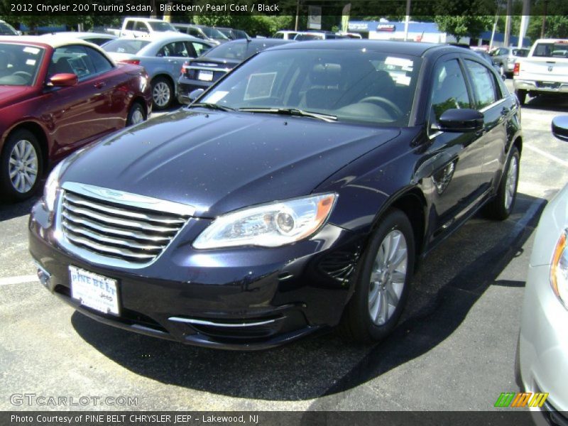 Blackberry Pearl Coat / Black 2012 Chrysler 200 Touring Sedan