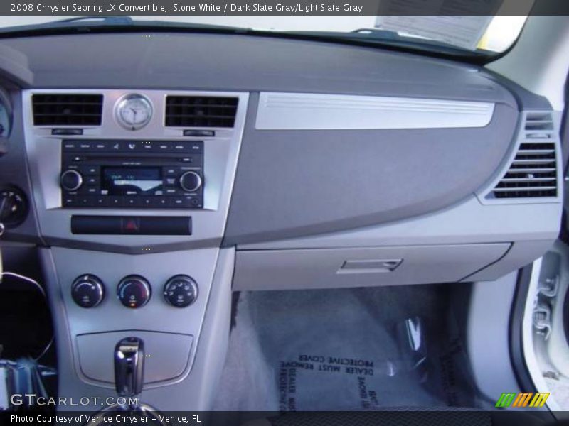 Stone White / Dark Slate Gray/Light Slate Gray 2008 Chrysler Sebring LX Convertible
