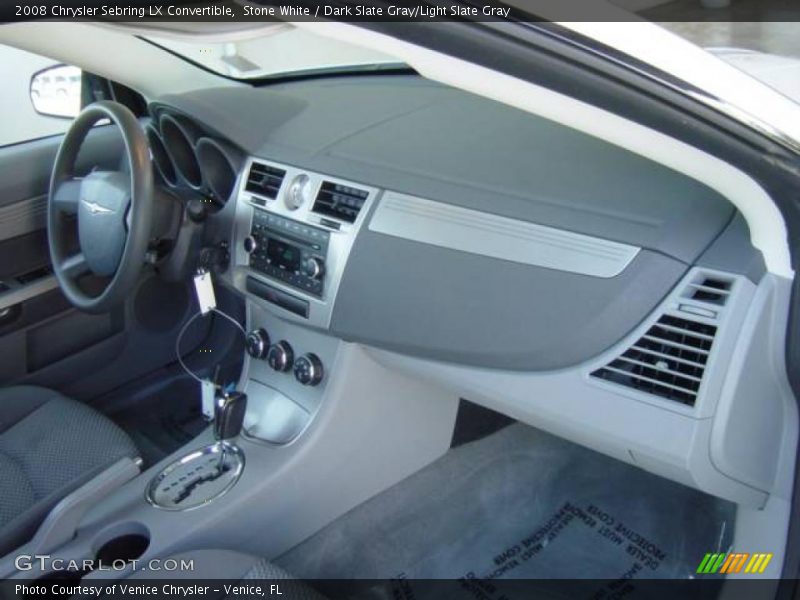 Stone White / Dark Slate Gray/Light Slate Gray 2008 Chrysler Sebring LX Convertible