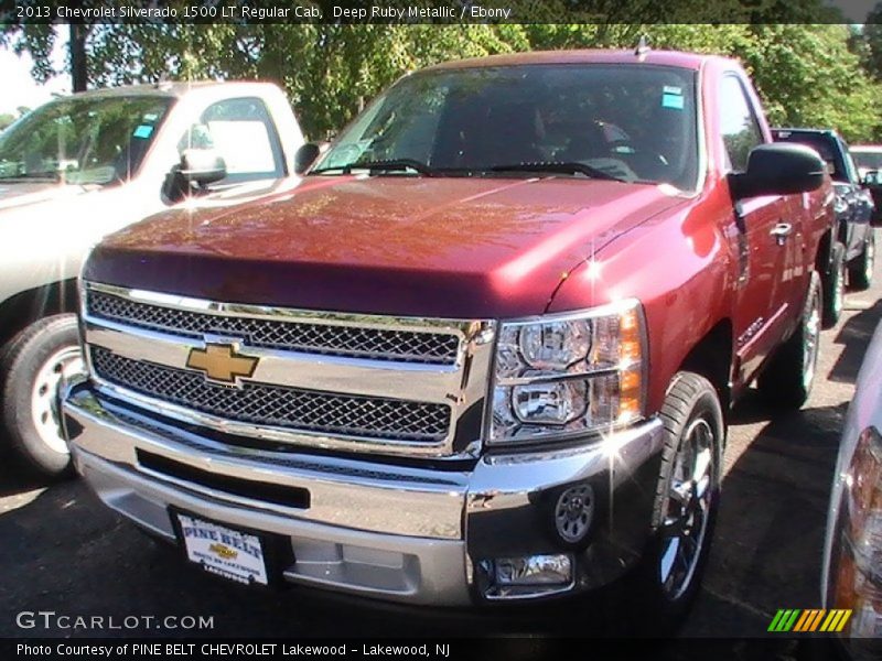 Deep Ruby Metallic / Ebony 2013 Chevrolet Silverado 1500 LT Regular Cab