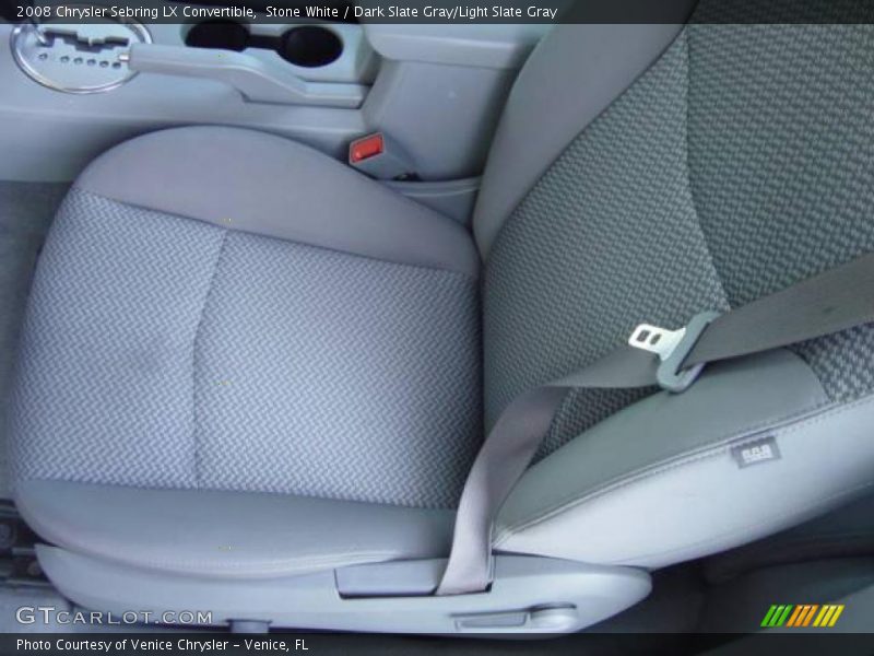 Stone White / Dark Slate Gray/Light Slate Gray 2008 Chrysler Sebring LX Convertible