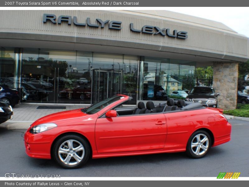 Absolutely Red / Dark Charcoal 2007 Toyota Solara Sport V6 Convertible