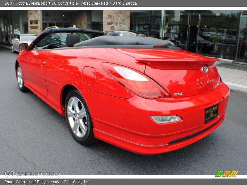 Absolutely Red / Dark Charcoal 2007 Toyota Solara Sport V6 Convertible
