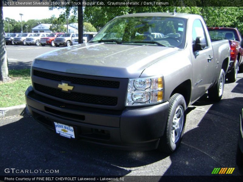 Graystone Metallic / Dark Titanium 2013 Chevrolet Silverado 1500 Work Truck Regular Cab