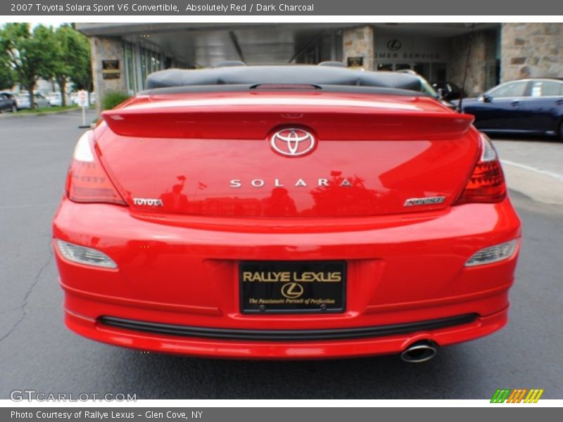 Absolutely Red / Dark Charcoal 2007 Toyota Solara Sport V6 Convertible
