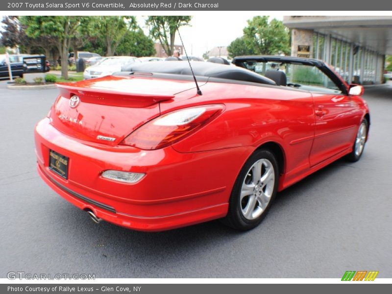 Absolutely Red / Dark Charcoal 2007 Toyota Solara Sport V6 Convertible