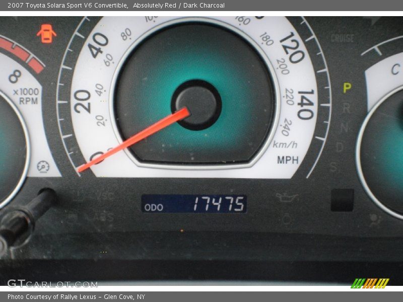 Absolutely Red / Dark Charcoal 2007 Toyota Solara Sport V6 Convertible