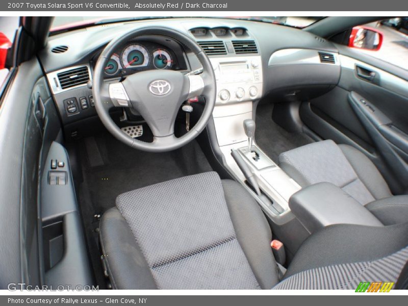 Dark Charcoal Interior - 2007 Solara Sport V6 Convertible 