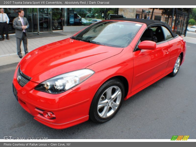 Absolutely Red / Dark Charcoal 2007 Toyota Solara Sport V6 Convertible