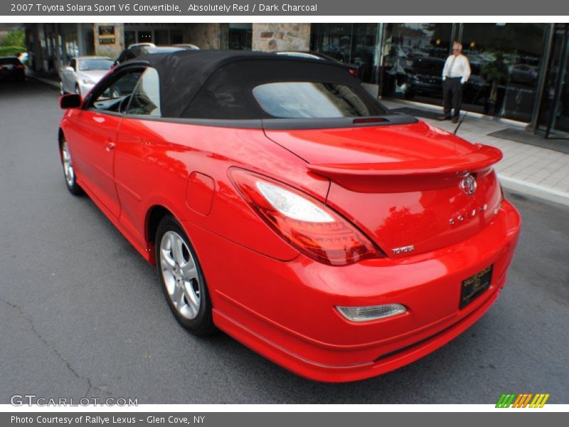 Absolutely Red / Dark Charcoal 2007 Toyota Solara Sport V6 Convertible