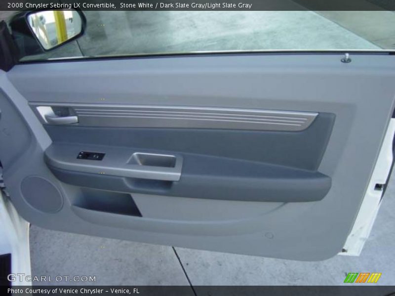 Stone White / Dark Slate Gray/Light Slate Gray 2008 Chrysler Sebring LX Convertible