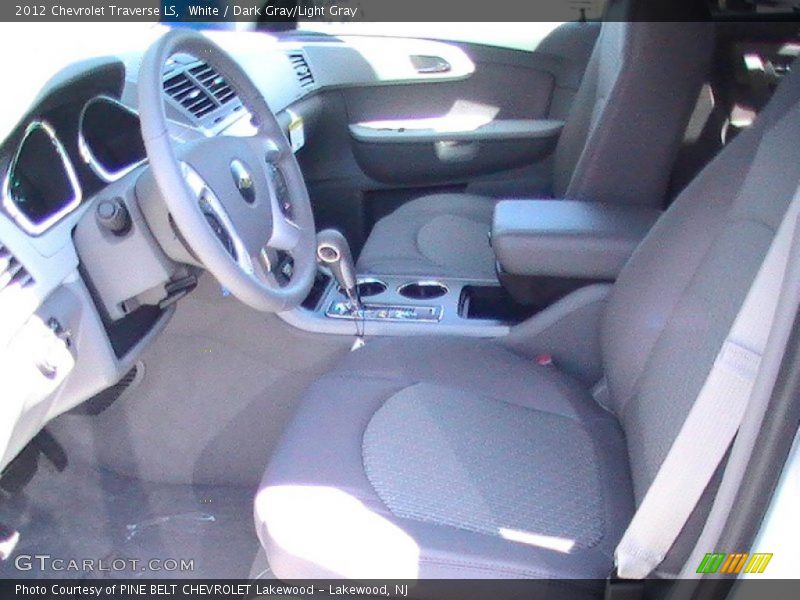 White / Dark Gray/Light Gray 2012 Chevrolet Traverse LS