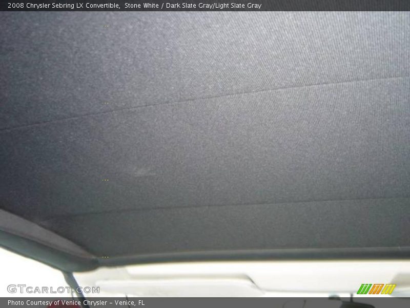 Stone White / Dark Slate Gray/Light Slate Gray 2008 Chrysler Sebring LX Convertible