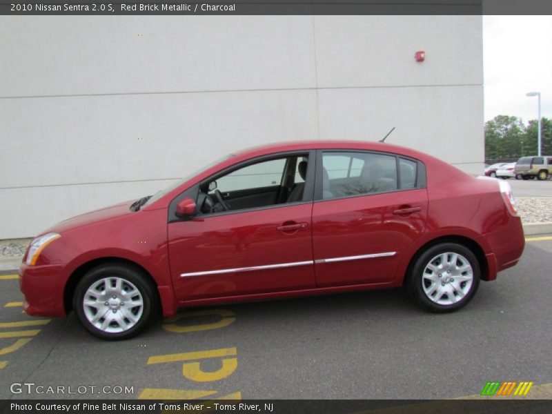 Red Brick Metallic / Charcoal 2010 Nissan Sentra 2.0 S