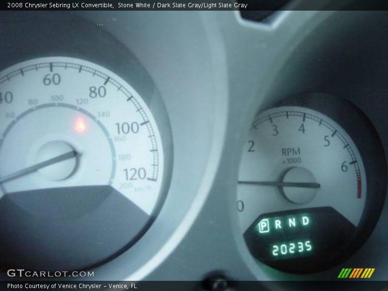Stone White / Dark Slate Gray/Light Slate Gray 2008 Chrysler Sebring LX Convertible