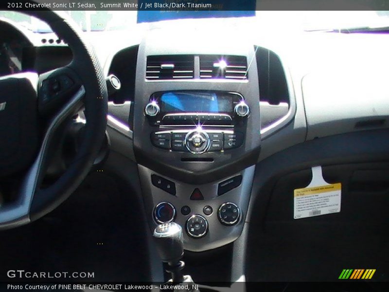 Summit White / Jet Black/Dark Titanium 2012 Chevrolet Sonic LT Sedan