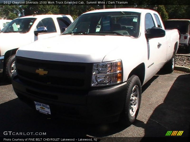 Summit White / Dark Titanium 2012 Chevrolet Silverado 1500 Work Truck Extended Cab