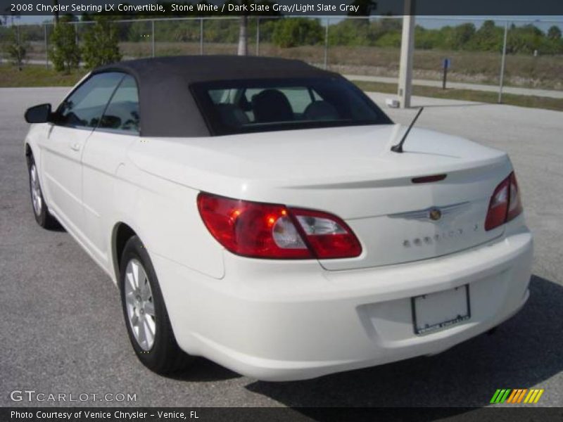 Stone White / Dark Slate Gray/Light Slate Gray 2008 Chrysler Sebring LX Convertible