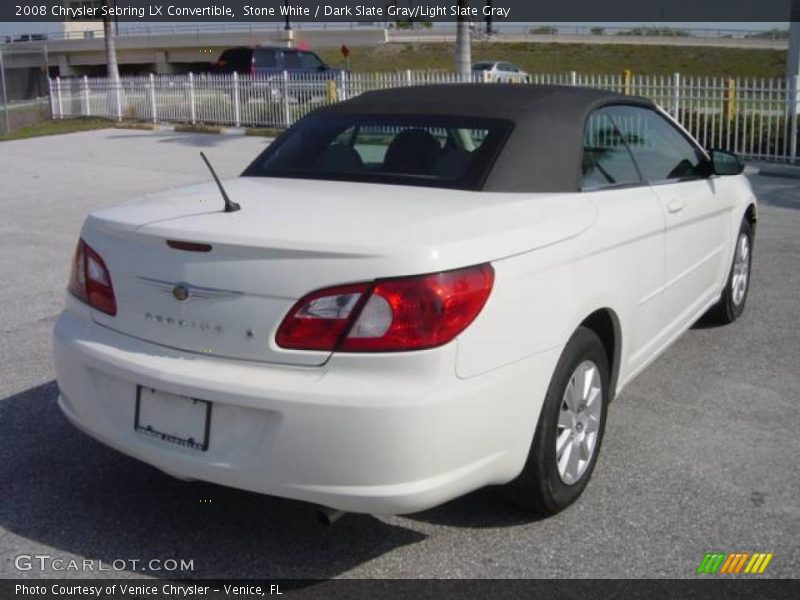 Stone White / Dark Slate Gray/Light Slate Gray 2008 Chrysler Sebring LX Convertible