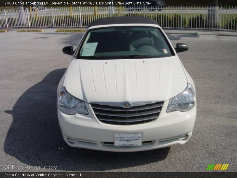 Stone White / Dark Slate Gray/Light Slate Gray 2008 Chrysler Sebring LX Convertible