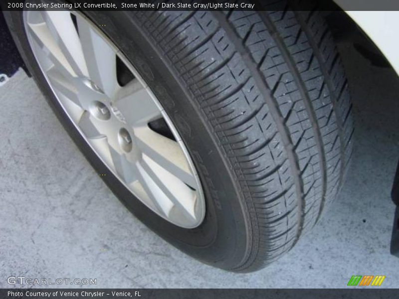Stone White / Dark Slate Gray/Light Slate Gray 2008 Chrysler Sebring LX Convertible