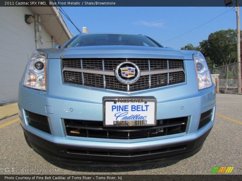 Blue Frost Metallic / Shale/Brownstone 2011 Cadillac SRX FWD
