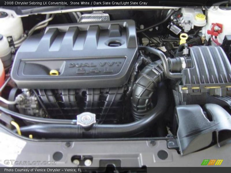 Stone White / Dark Slate Gray/Light Slate Gray 2008 Chrysler Sebring LX Convertible