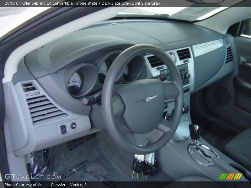 Stone White / Dark Slate Gray/Light Slate Gray 2008 Chrysler Sebring LX Convertible