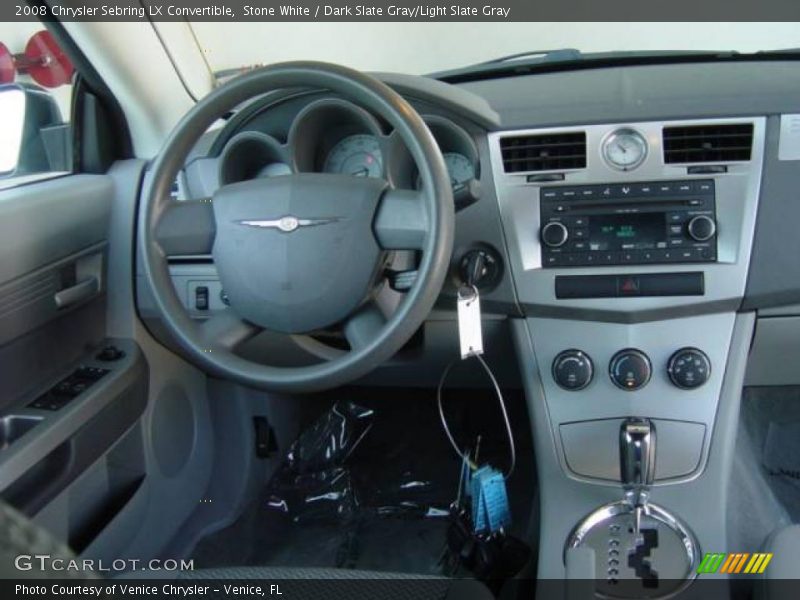 Stone White / Dark Slate Gray/Light Slate Gray 2008 Chrysler Sebring LX Convertible