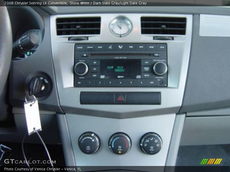 Stone White / Dark Slate Gray/Light Slate Gray 2008 Chrysler Sebring LX Convertible