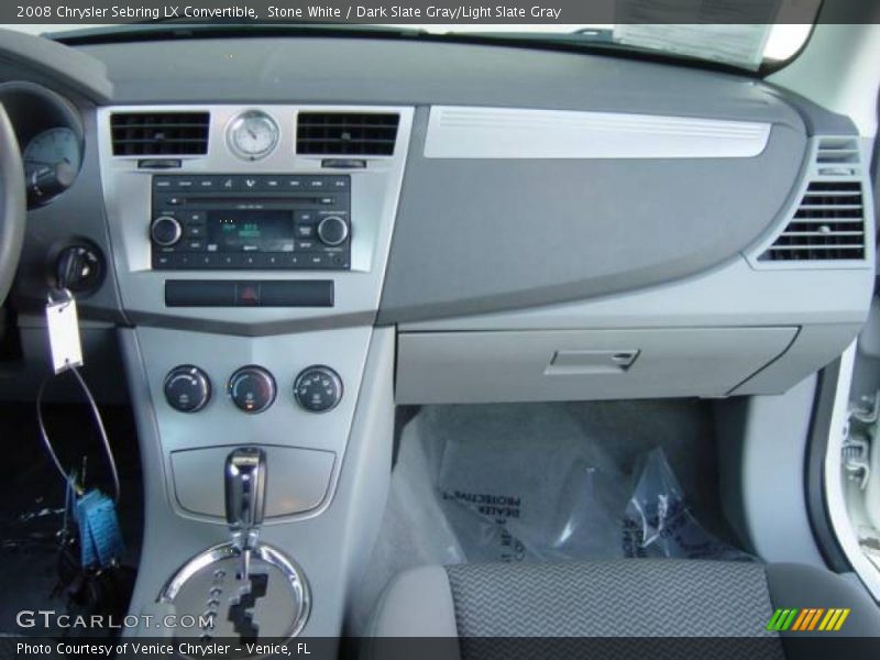 Stone White / Dark Slate Gray/Light Slate Gray 2008 Chrysler Sebring LX Convertible